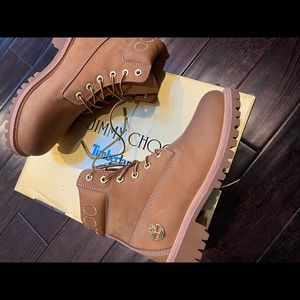 Jimmy Choo exclusive timberlands (brand new with box )